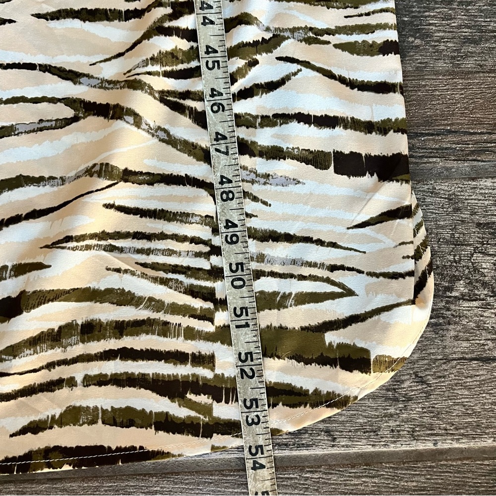 Lovestitch animal print long shirt duster top coverup M - Picture 7 of 10